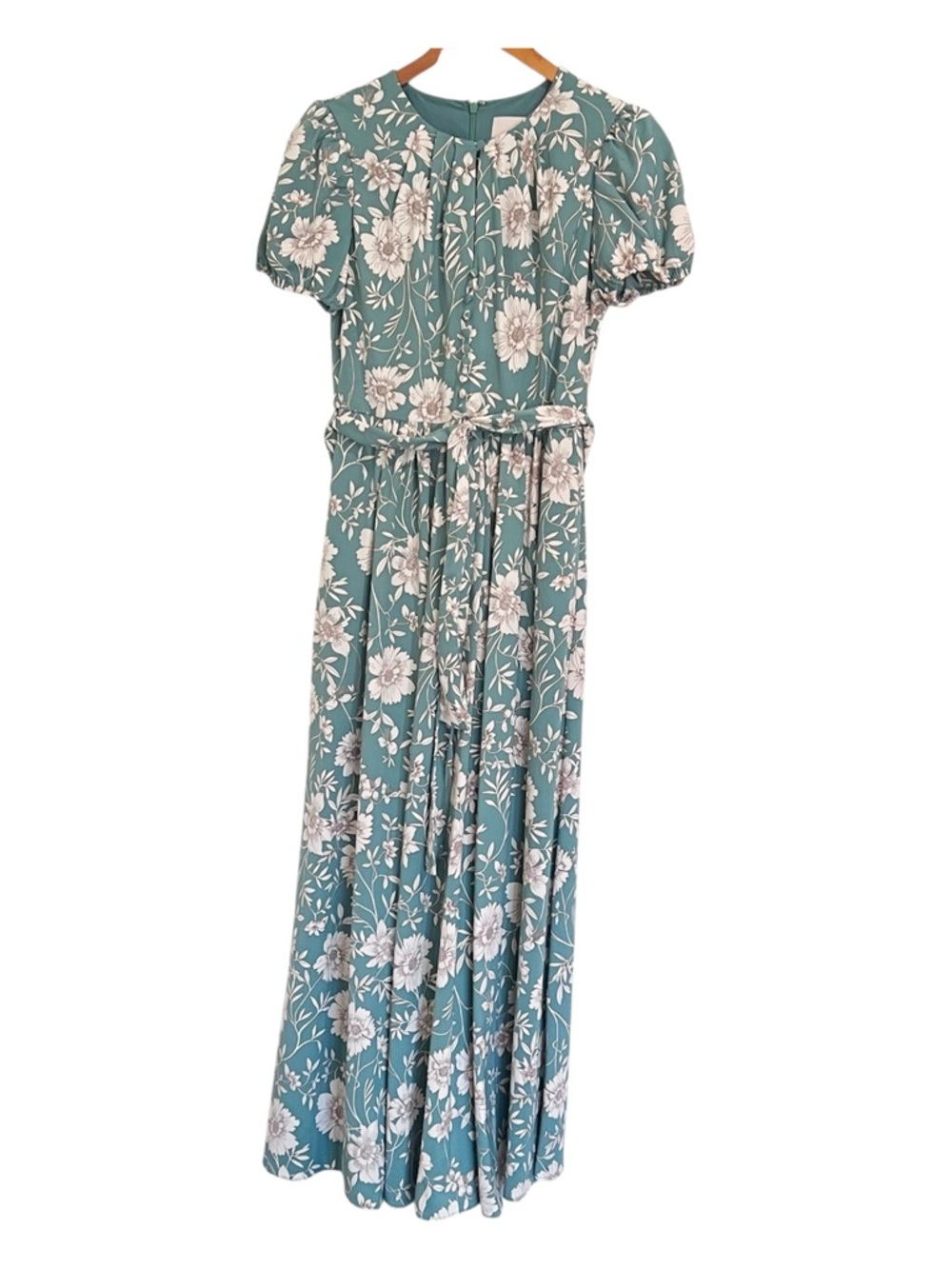 EUC Gal Meets Glam Collection Shannon Pleat Neck Floral Maxi Dress - Picture 3 of 12